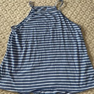 Old Navy striped (blue + white) tank top